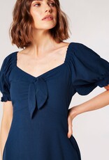 Apricot Tie Detail Milkmaid Midaxi Dress