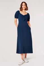 Apricot Tie Detail Milkmaid Midaxi Dress
