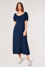 Apricot Tie Detail Milkmaid Midaxi Dress