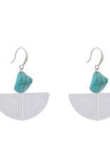Merx Inc. Merx Shell and Turquoise Earrings