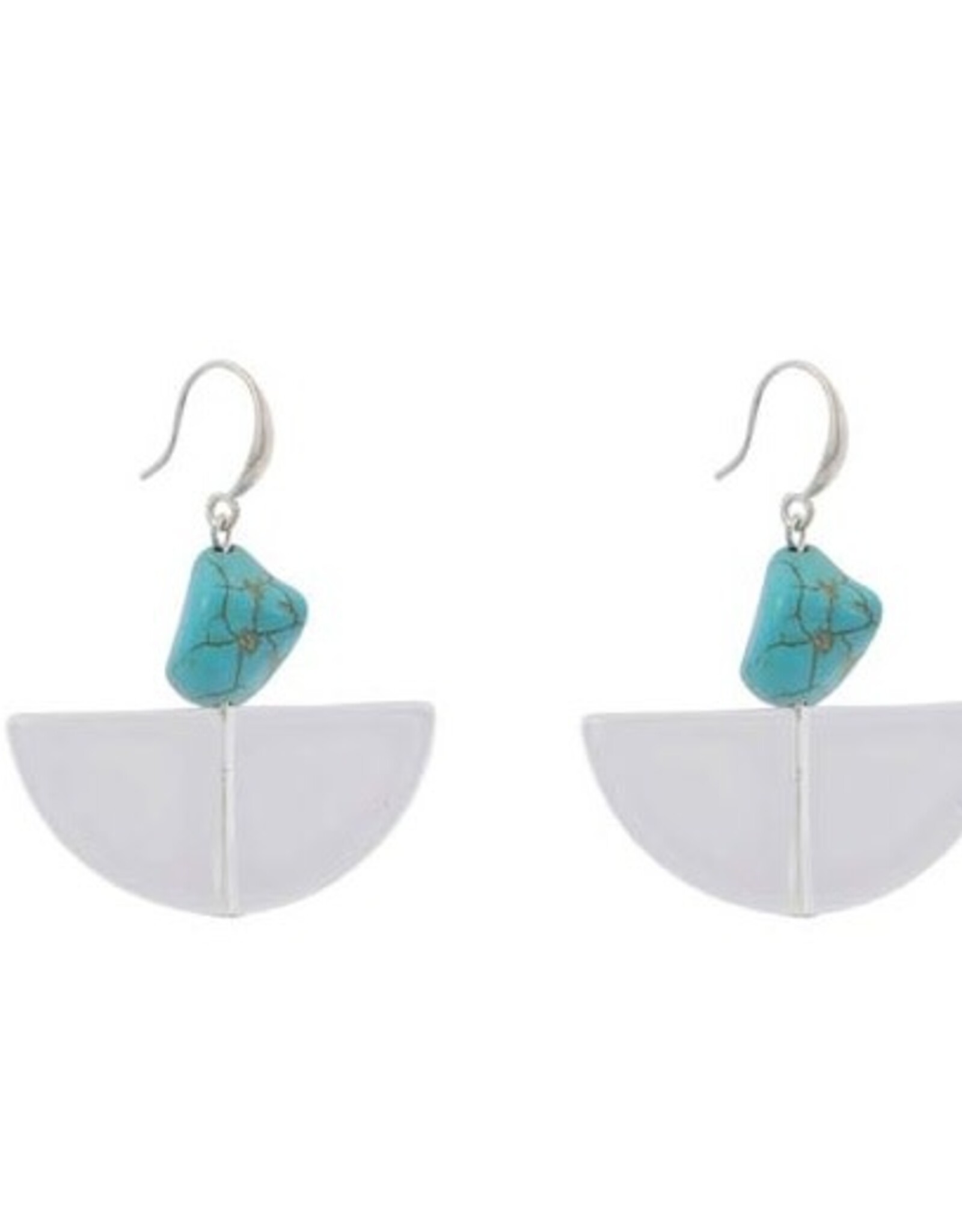 Merx Inc. Merx Shell and Turquoise Earrings