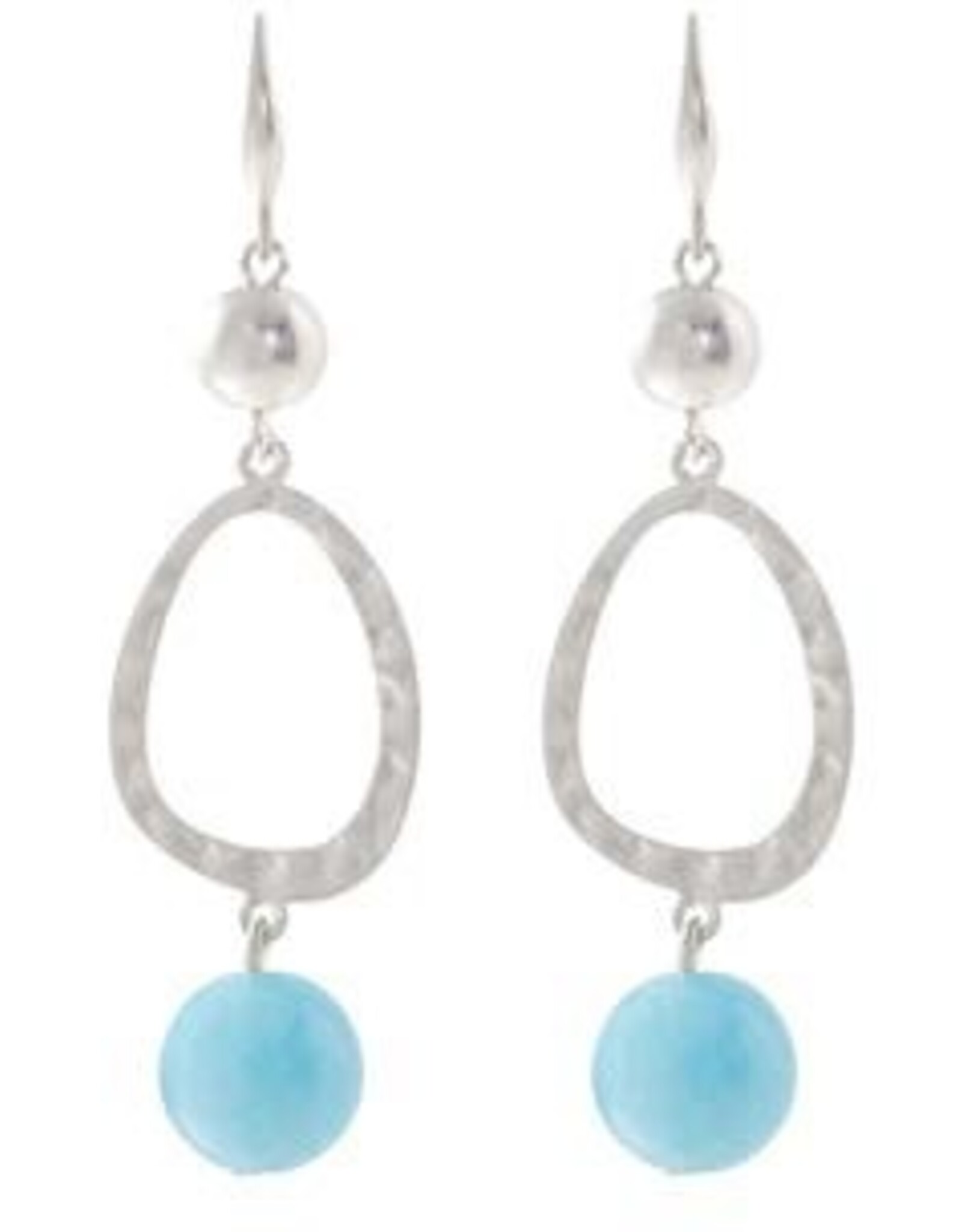 Merx Inc. Merx Earring w Blue Stone and Silver