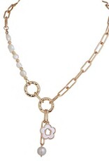 Merx Inc. Merx Flower Chain Necklace Gold