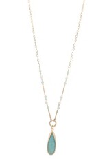 Merx Inc. Merx Aqua Stone Necklace