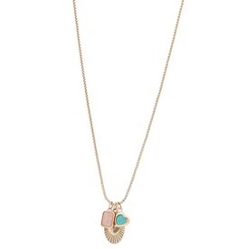 Merx Inc. Merx Quarts Turquoise Charm Necklace Gold