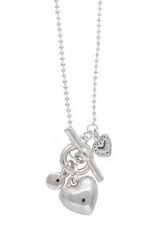 Merx Inc. Merx Heart Charm Necklace Silver