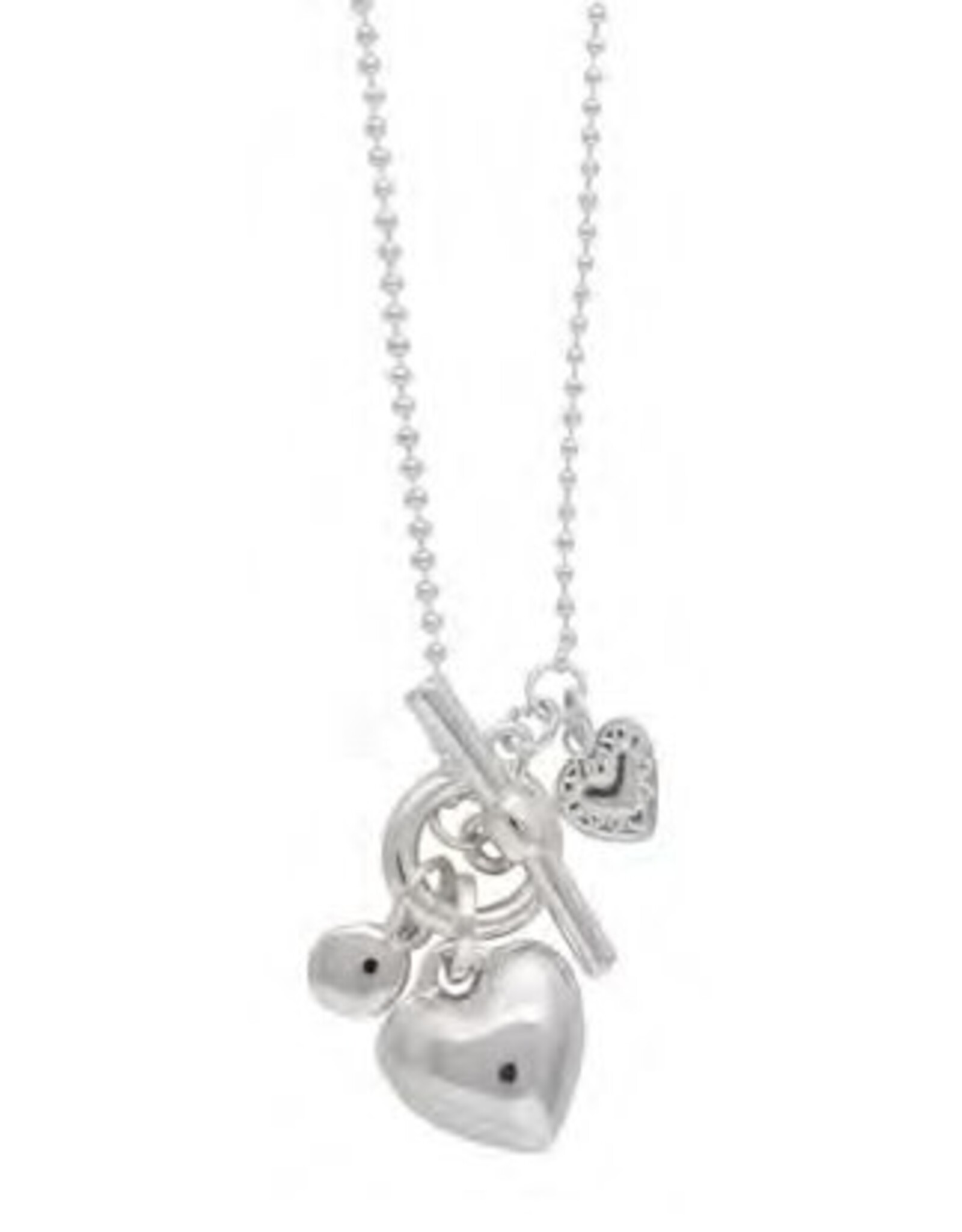 Merx Inc. Merx Heart Charm Necklace Silver