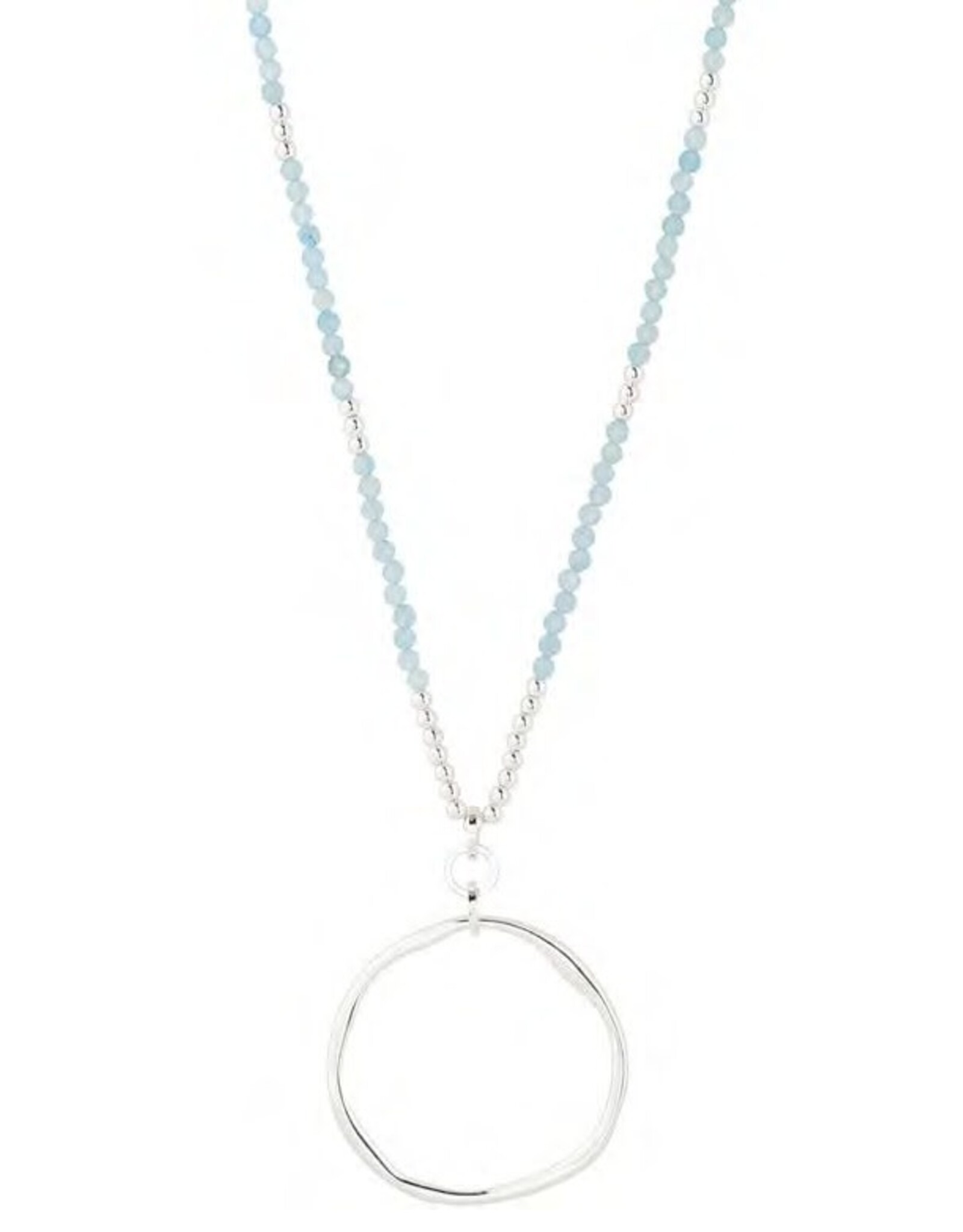 Merx Inc. Merx Hoop Pendant Necklace Silver