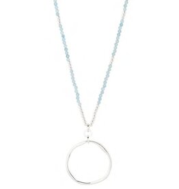 Merx Inc. Merx Hoop Pendant Necklace Silver