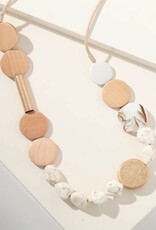Merx Inc. Merx Wood Bead Necklace