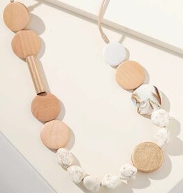 Merx Inc. Merx Wood Bead Necklace