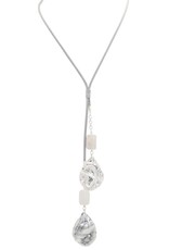 Merx Inc. Merx Double Pendant Necklace Silver