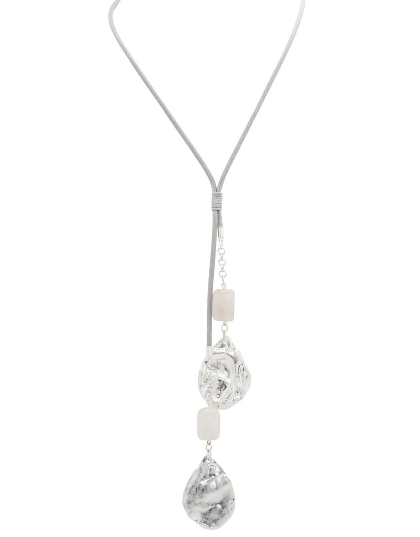 Merx Inc. Merx Double Pendant Necklace Silver