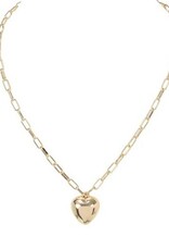 Merx Inc. Merx Heart Pendant Gold