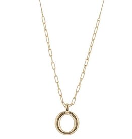 Merx Inc. Merx Ring Pendant on Chain Gold
