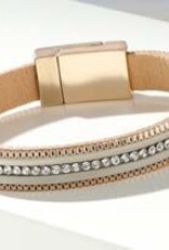 Merx Inc. Merx One Strand Wrap Bracelet Beige