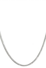 Merx Inc. Merx Crystal Necklace Silver