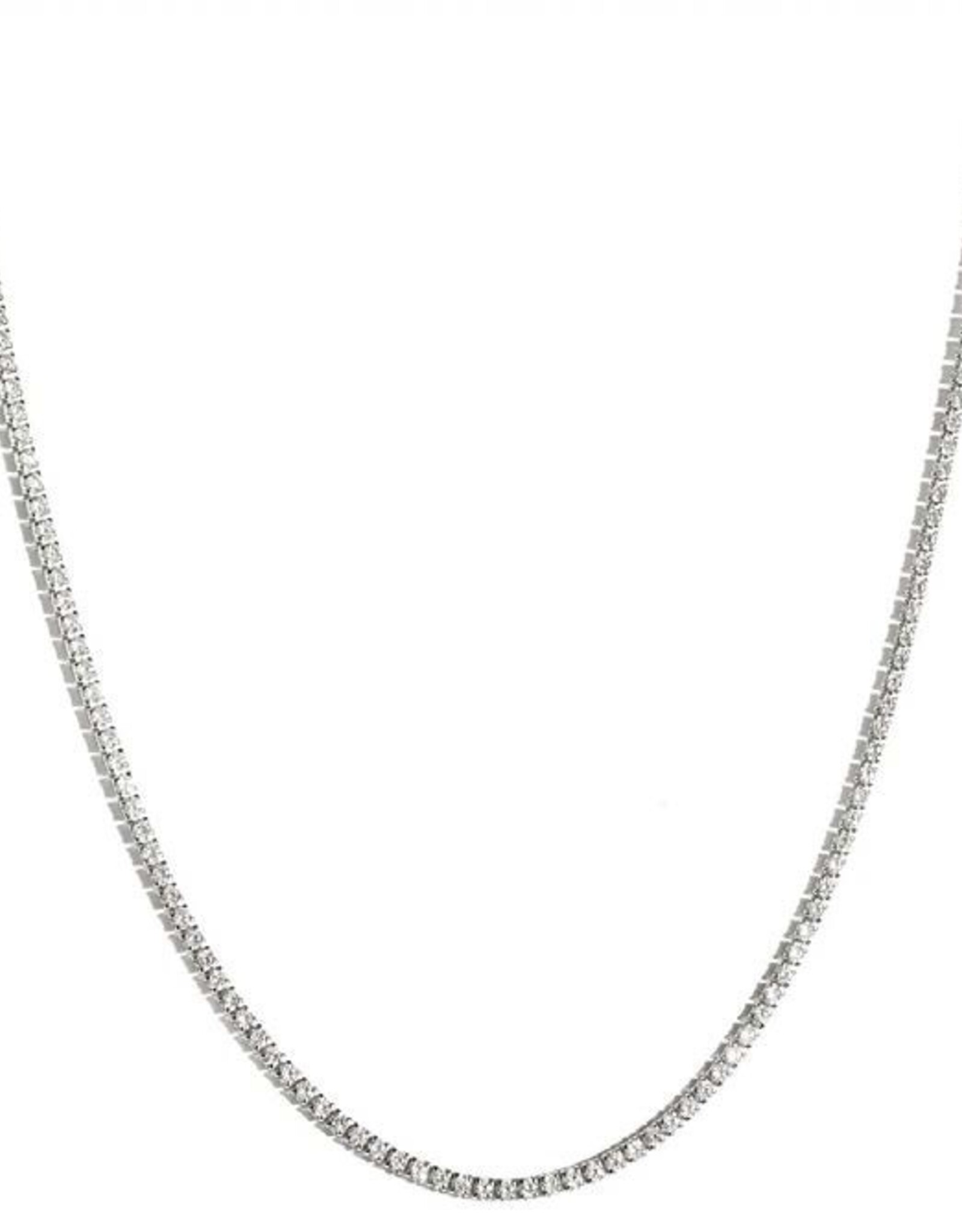 Merx Inc. Merx Crystal Necklace Silver