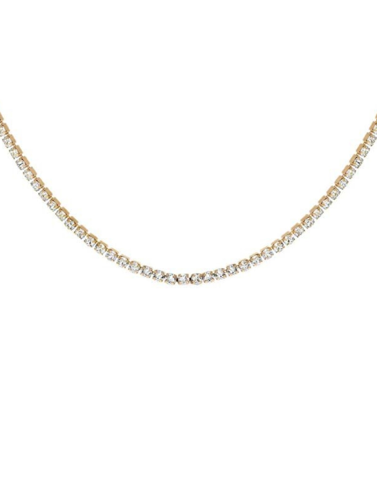 Merx Inc. Merx Crystal Necklace Gold