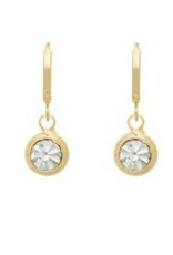 Merx Inc. Merx Crystal Drop Earrings Gold