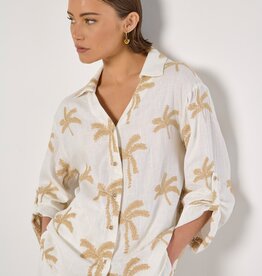 Apricot Palm Tree Blouse