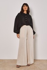 Apricot Loose Linen Pants