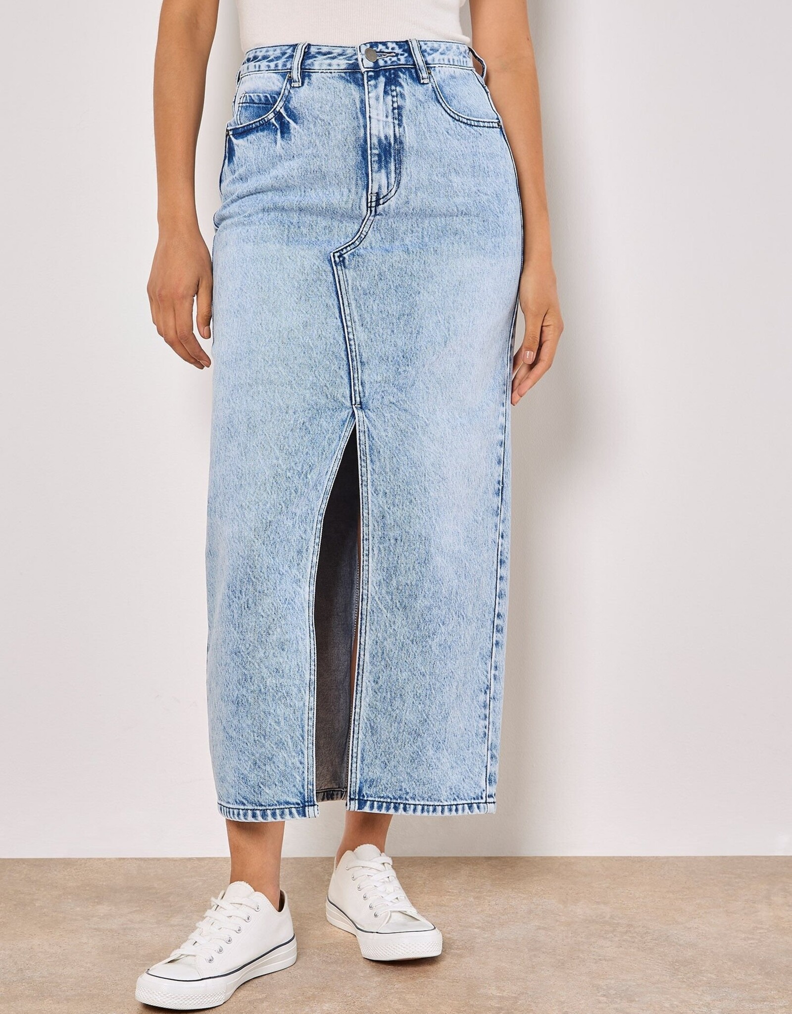 Apricot Denim Skirt