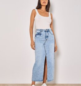 Apricot Denim Skirt