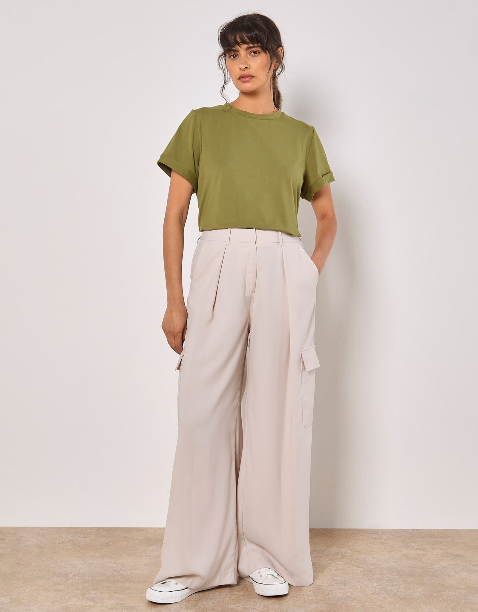 Apricot Front Pleat Pant