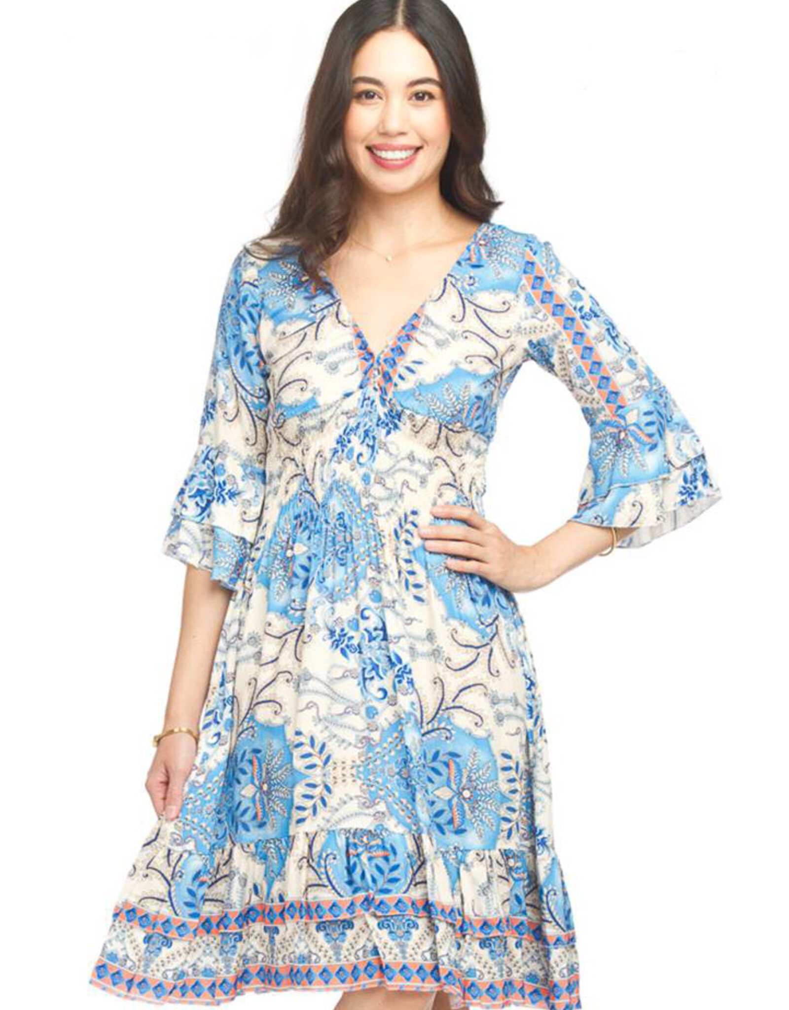 Papillon Printed Boho Dress
