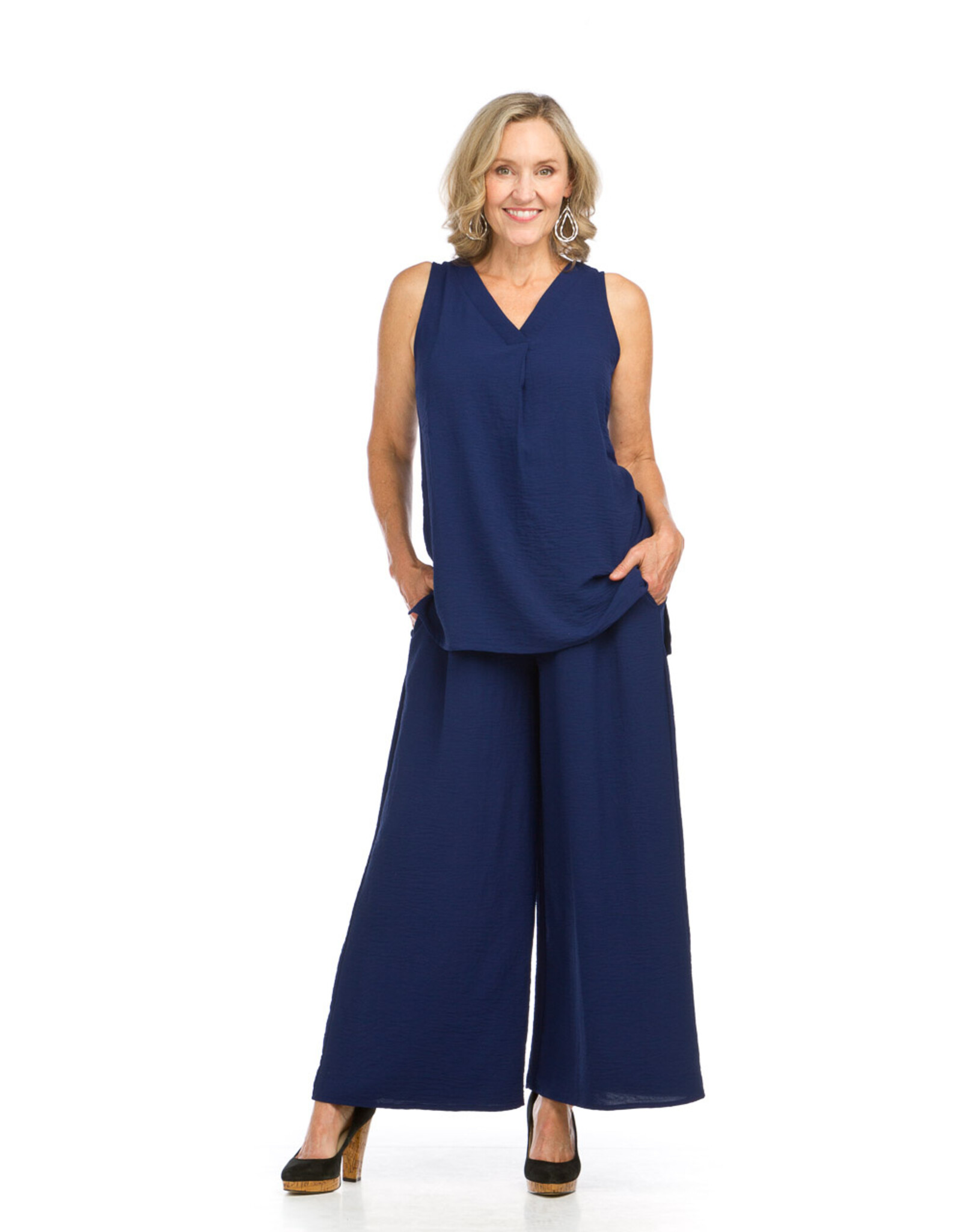Papillon Sleeveless V Neck Top