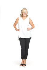 Papillon Sleeveless V Neck Top