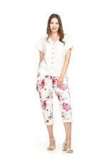 Papillon Stretch Eyelet T-Shirt Blouse
