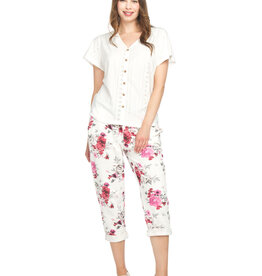 Papillon Stretch Eyelet T-Shirt Blouse