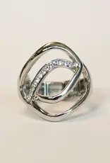 By Chance BC Modern Design w CZ Stretch Ring