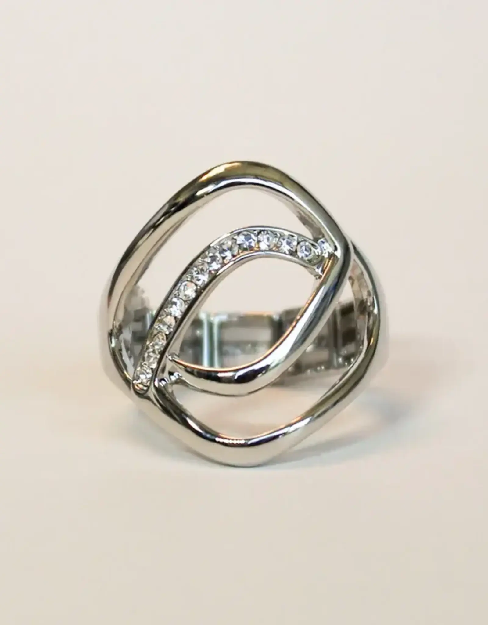By Chance BC Modern Design w CZ Stretch Ring