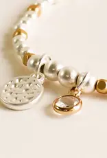 By Chance BC Hammered Charm Bracelet