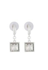 Merx Inc. Merx Sq Crystal Drops Silver