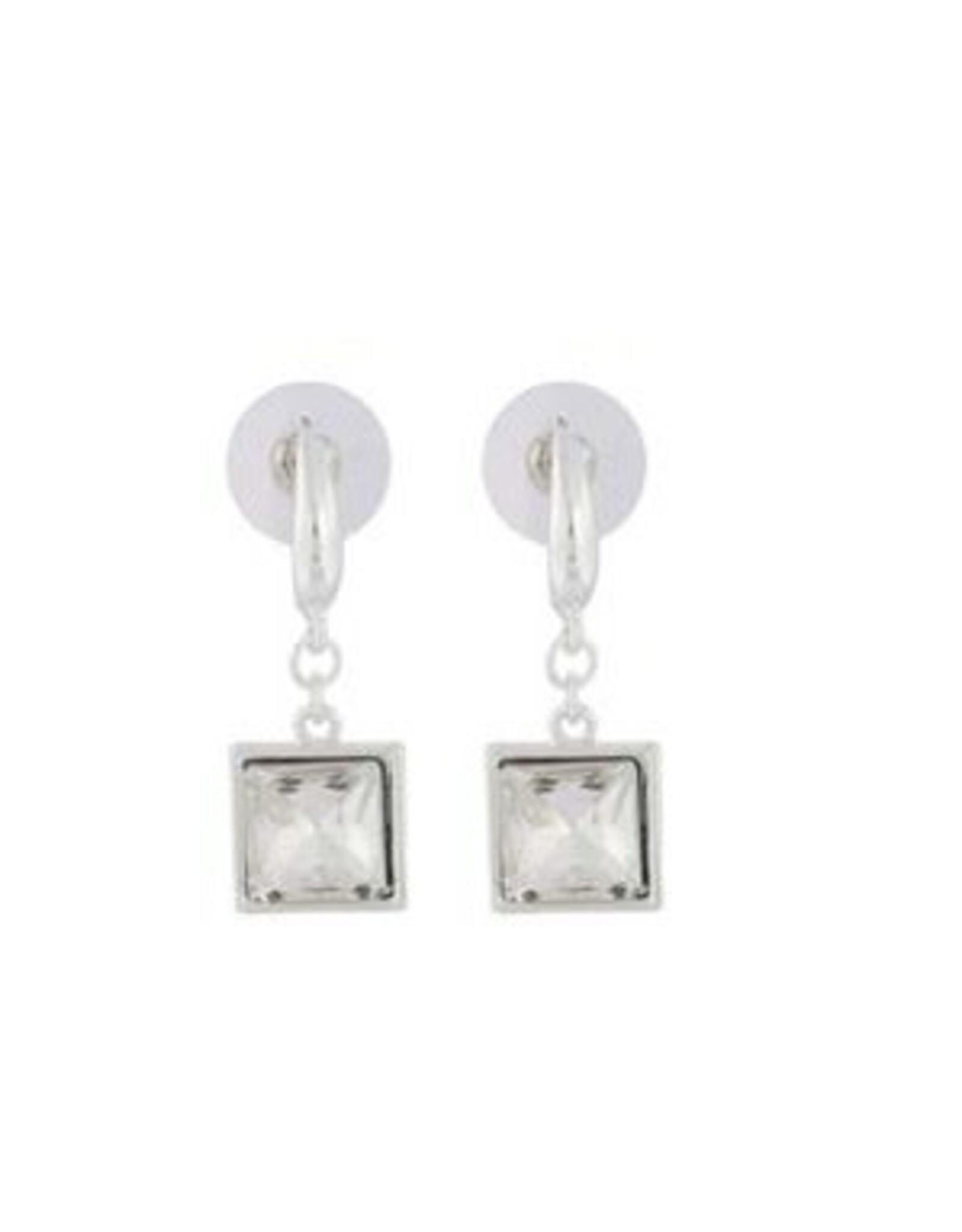 Merx Inc. Merx Sq Crystal Drops Silver