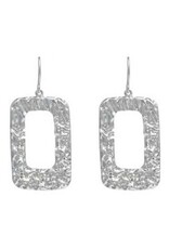 Merx Inc. Merx Square Brushed Earring Silver