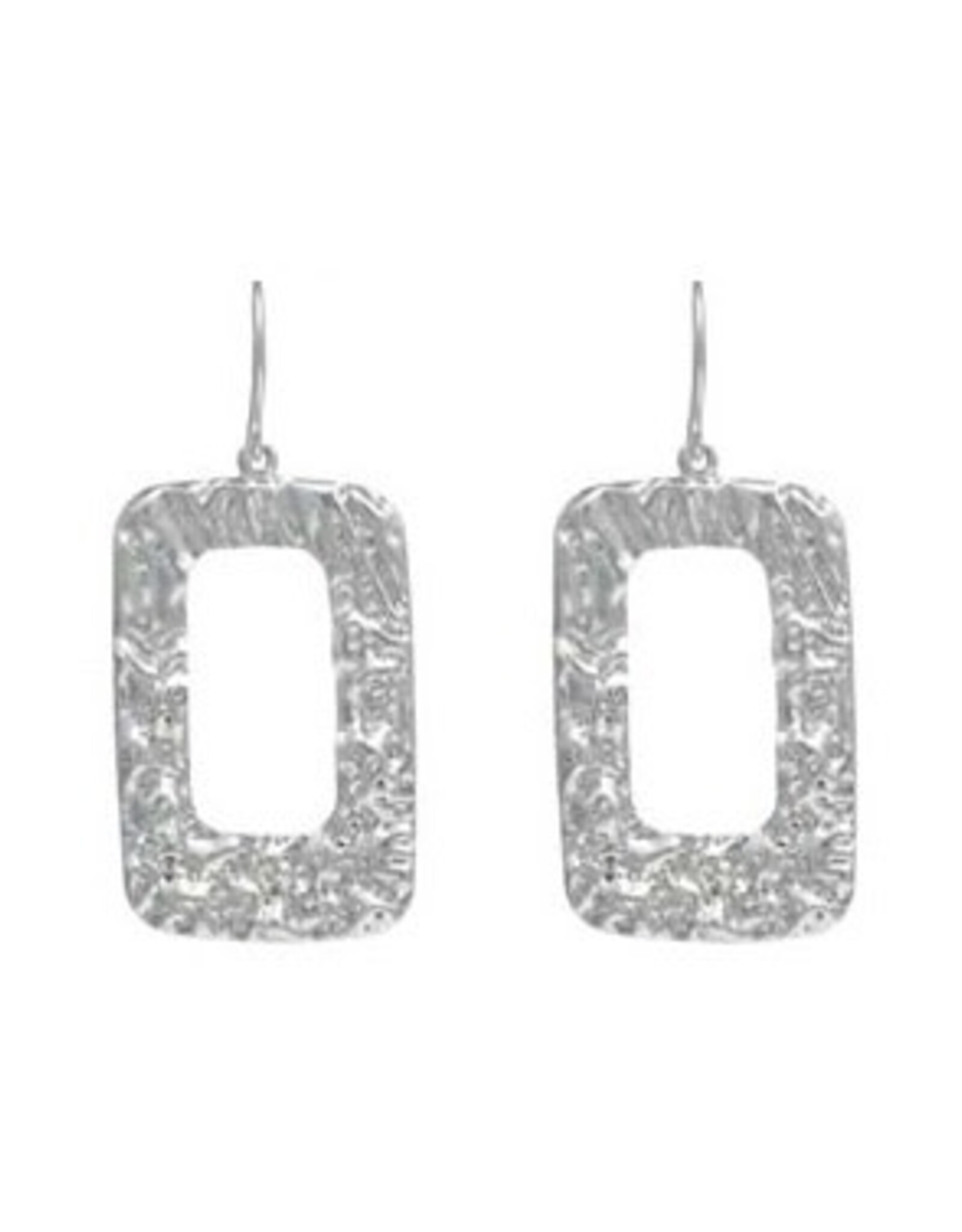 Merx Inc. Merx Square Brushed Earring Silver