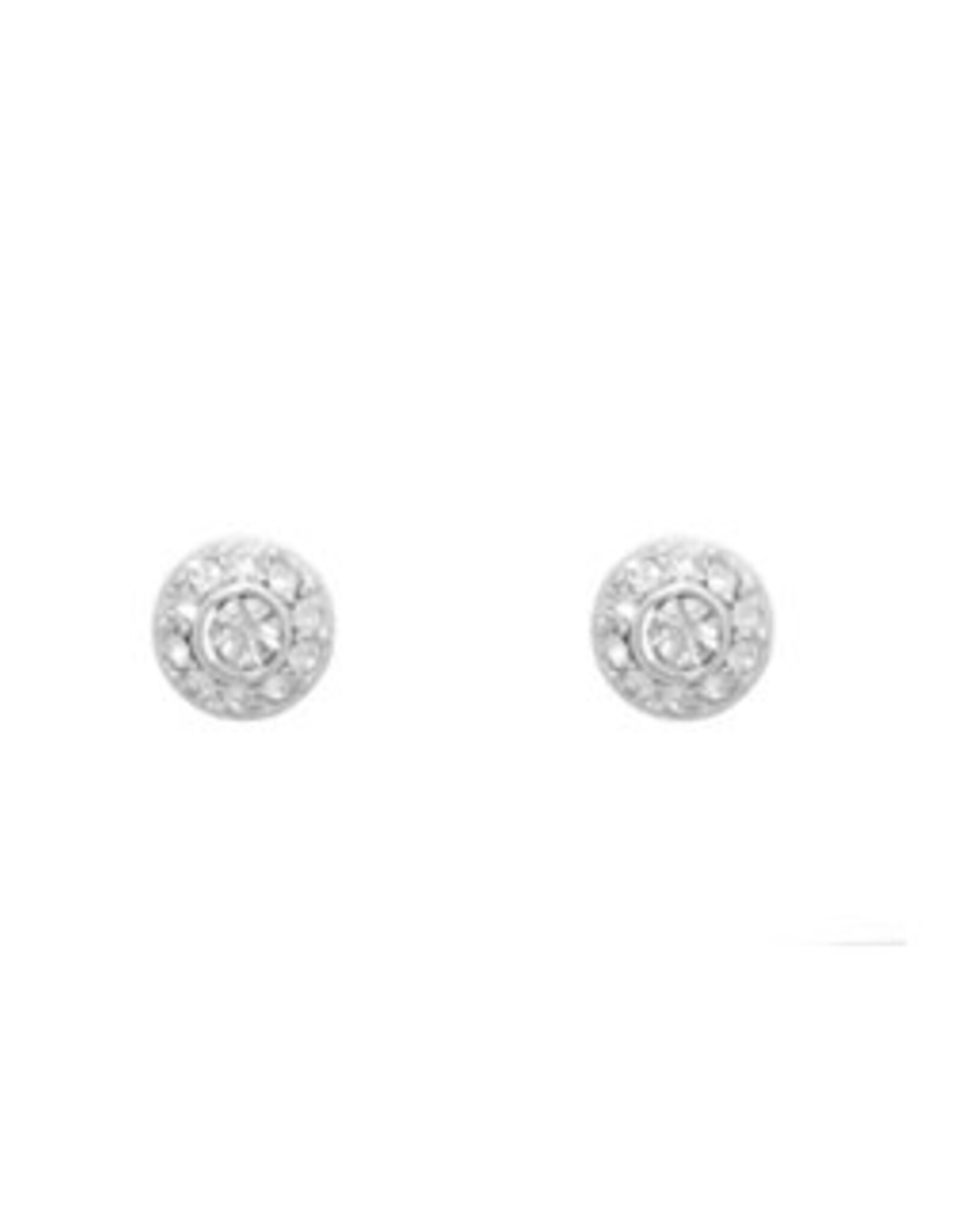 Merx Inc. Merx Circle Crystal Stud Silver