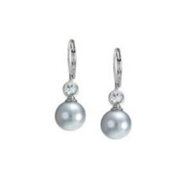 Merx Inc. Merx Pearl w Crystal Drop Earrings