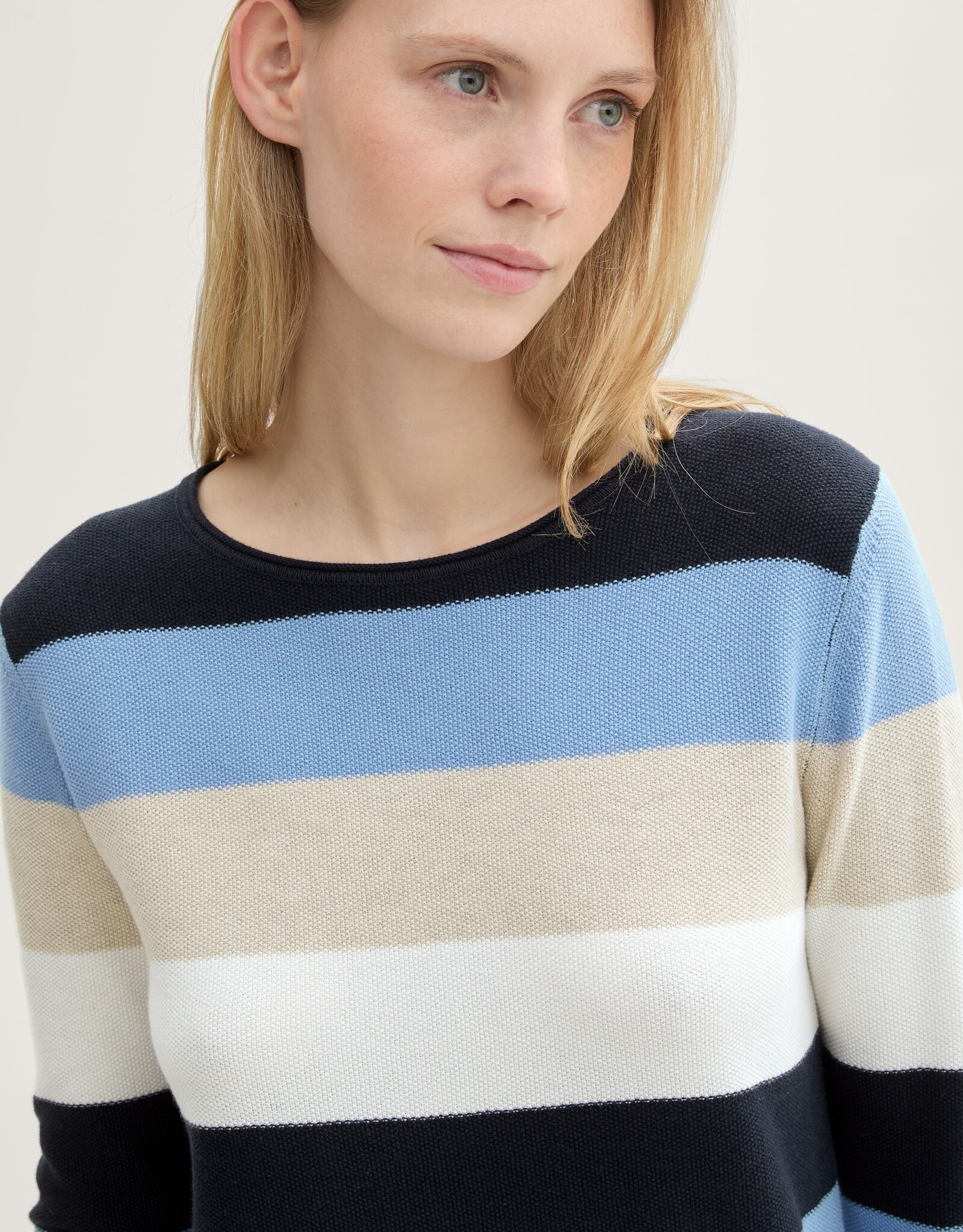 Tom Tailor TT Knit Structured Striped Top