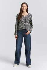 Tom Tailor Henley Blouse Shirt w Dot Patter