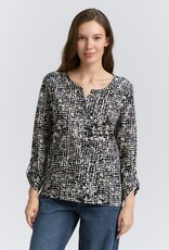 Tom Tailor Henley Blouse Shirt w Dot Patter