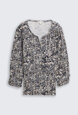 Tom Tailor Henley Blouse Shirt w Dot Patter