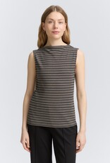 Tom Tailor Jaquard Top w Stand Up Collar