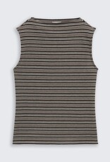 Tom Tailor Jaquard Top w Stand Up Collar