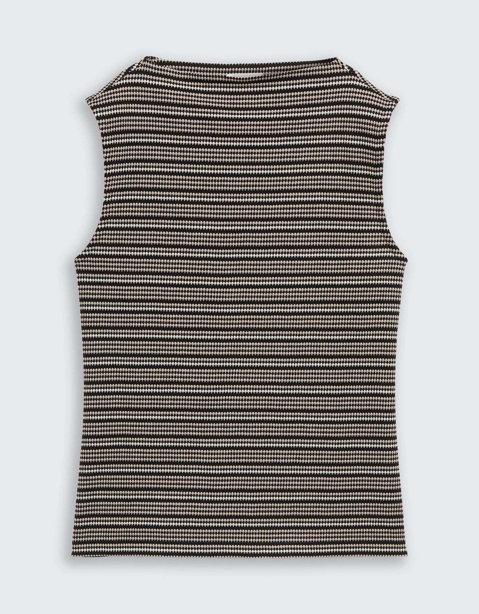 Tom Tailor Jaquard Top w Stand Up Collar